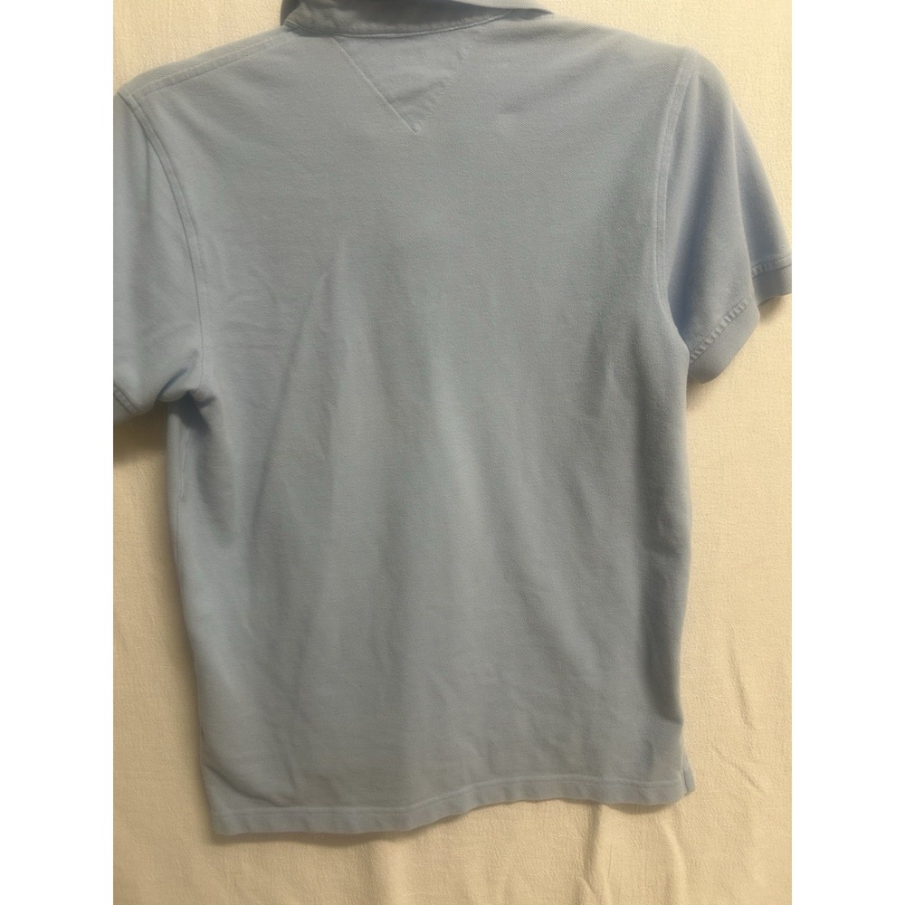 Tommy Hilfiger Men's Polo Shirt (Small) Custom Fit S/P Carolina Blue 100% Cotton - Picture 4 of 4